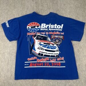 Vintage Bristol Motor Speedway Shirt Large NASCAR Racing Goody's 500 1998 90s